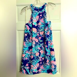 Lily‎ Pulitzer Floral Dress in Blue and Pink S